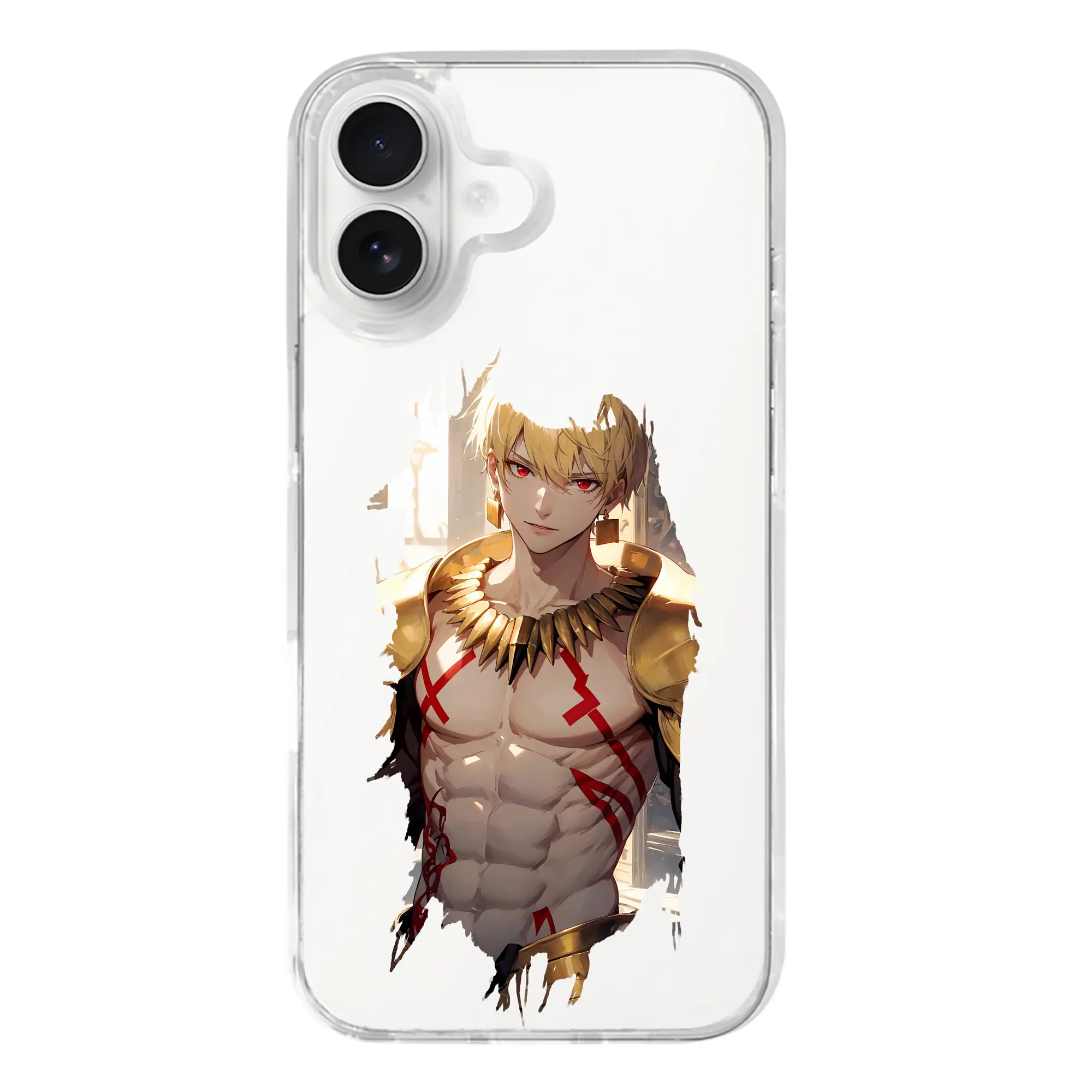 FGO グッズ,ギルガメッシュ - iPhone 17シリーズ 透明スマホケース – 薄型・耐衝撃・精密フィット保護カバー
